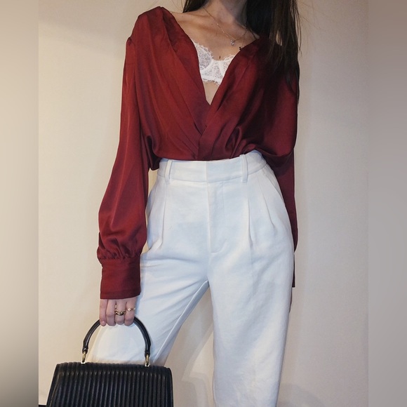 Red satin dynamite bodysuit - Picture 2 of 2